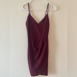 Maroon cocktail dress